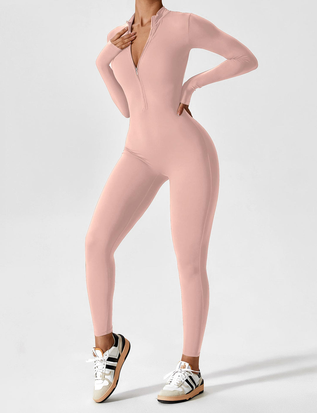 Julia | Women’s Spring Stretch Zip Up Jumpsuit