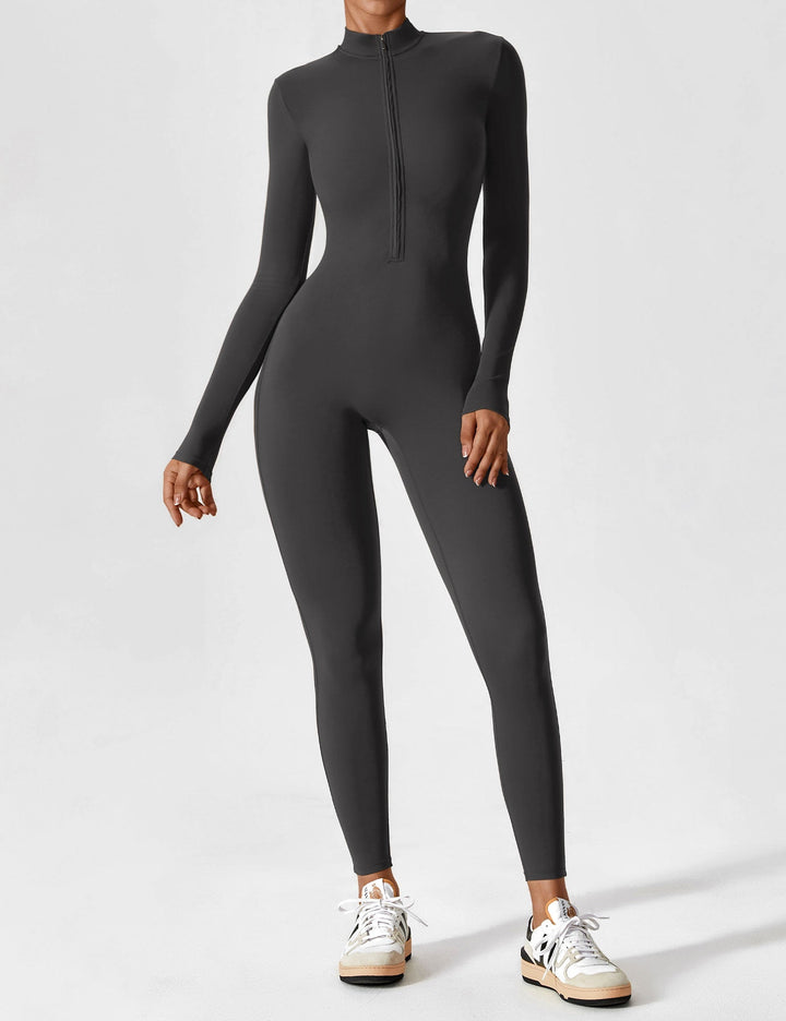 Julia | Women’s Spring Stretch Zip Up Jumpsuit