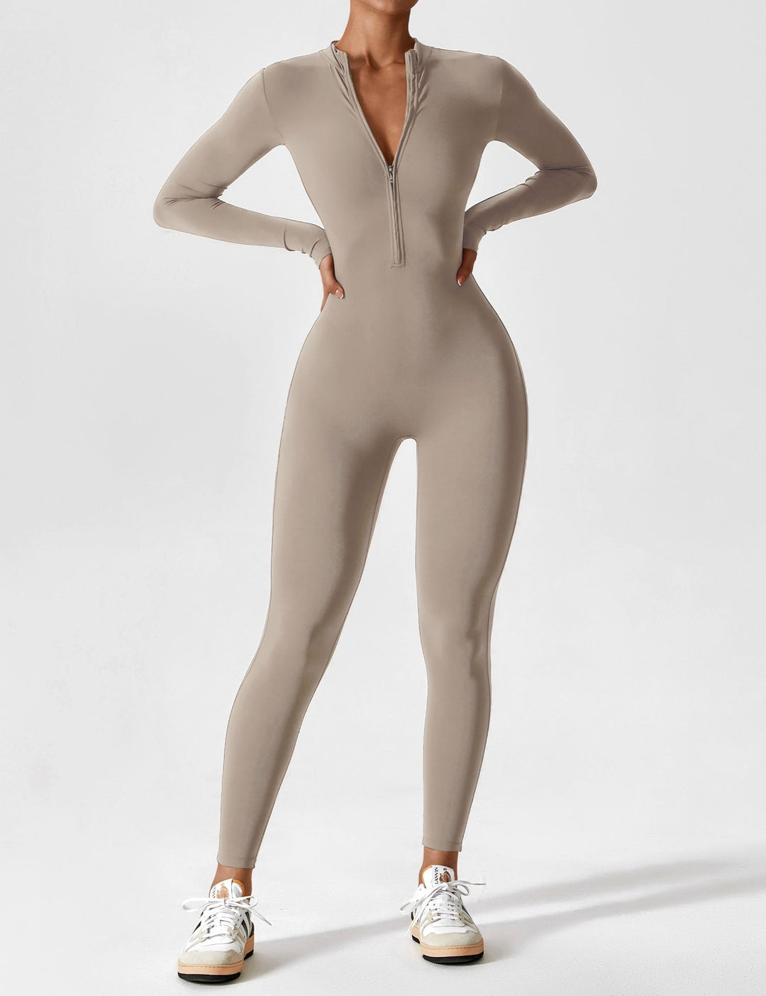 Julia | Women’s Spring Stretch Zip Up Jumpsuit